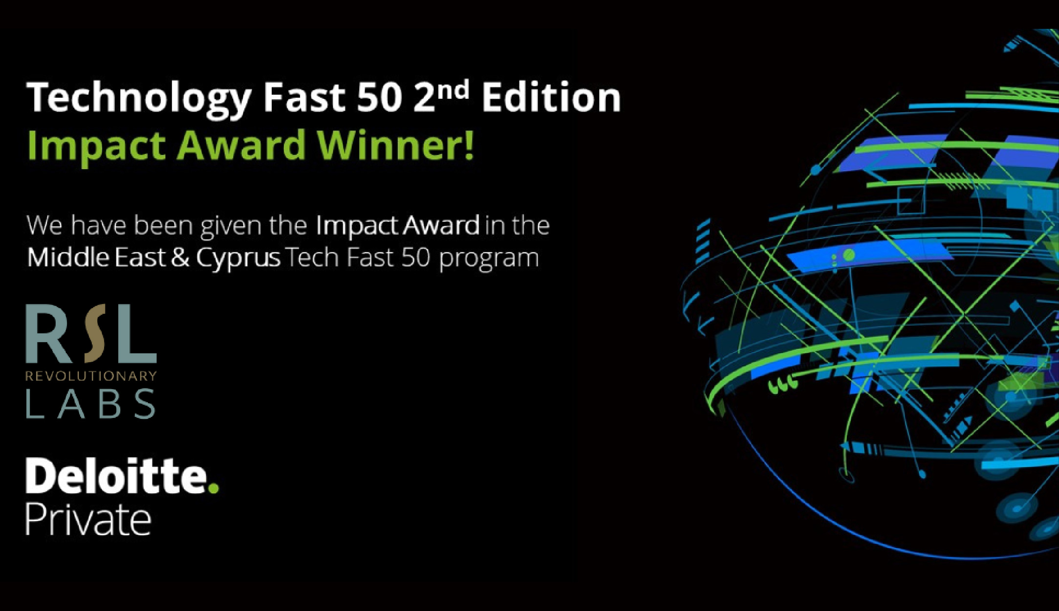 Impact Award Winnder ~ Deloitte's Technology Fast 50